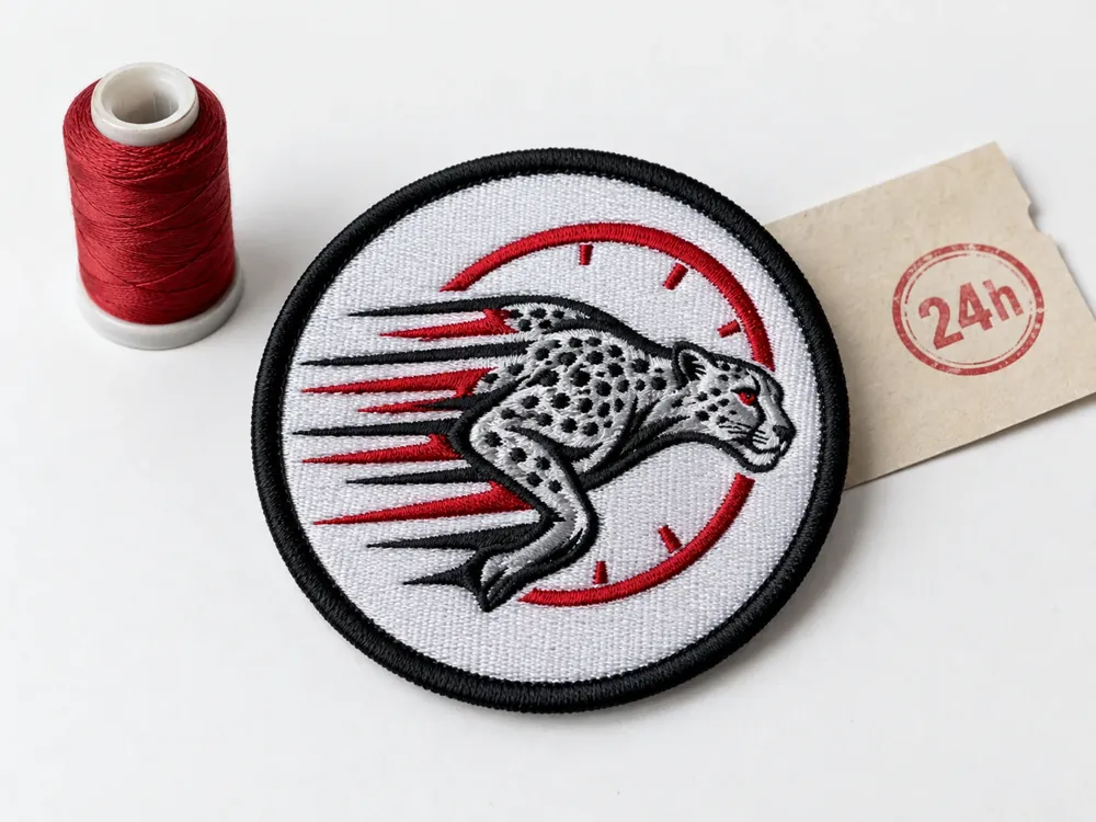 Cheetah Round Patch, 24-Hour Turnaround