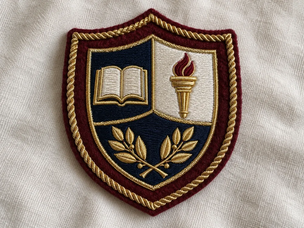 Book & Torch Academic Shield