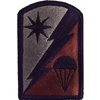 Airborne Brigade Star and Lightning Patch — Parachute Glider Insignia Patch sample