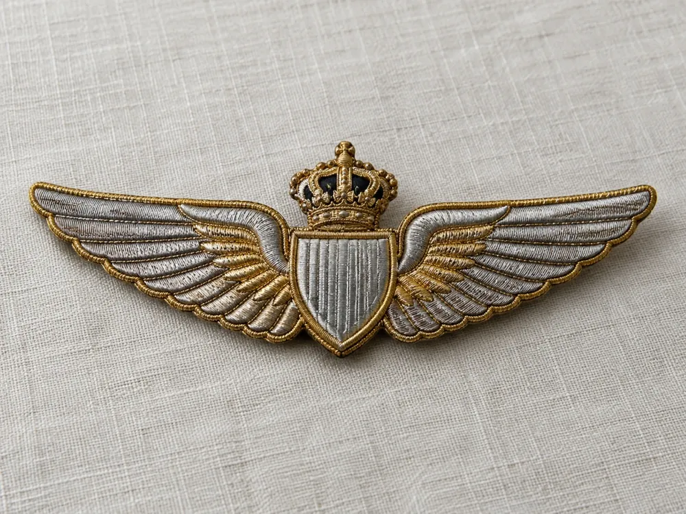 Crowned Airline Pilot Wings