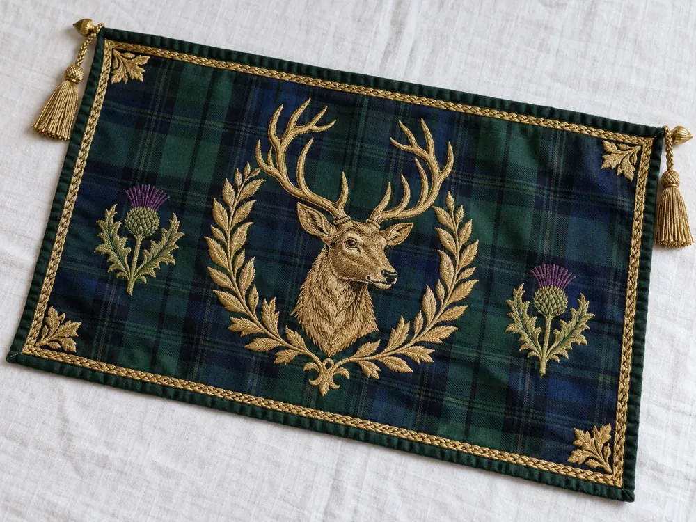 Stag Tartan Clan Honor Banner