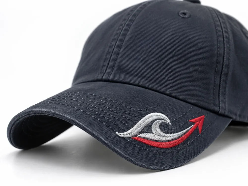 Wave Arrow Curved Brim Logo