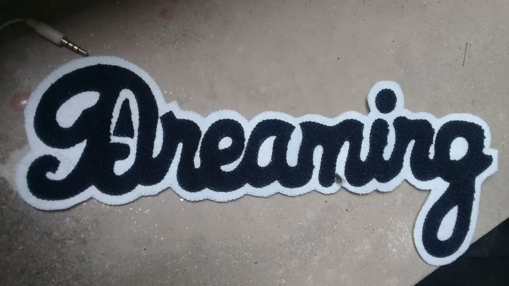 Dreaming Script Chenille Patch