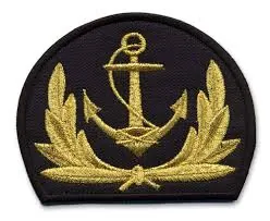 Gold Anchor and Laurel Navy Patch — Petty Officer Anchor Insignia sample
