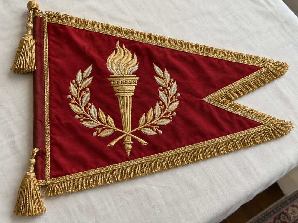 Torch Laurel Honor Guard Pennant