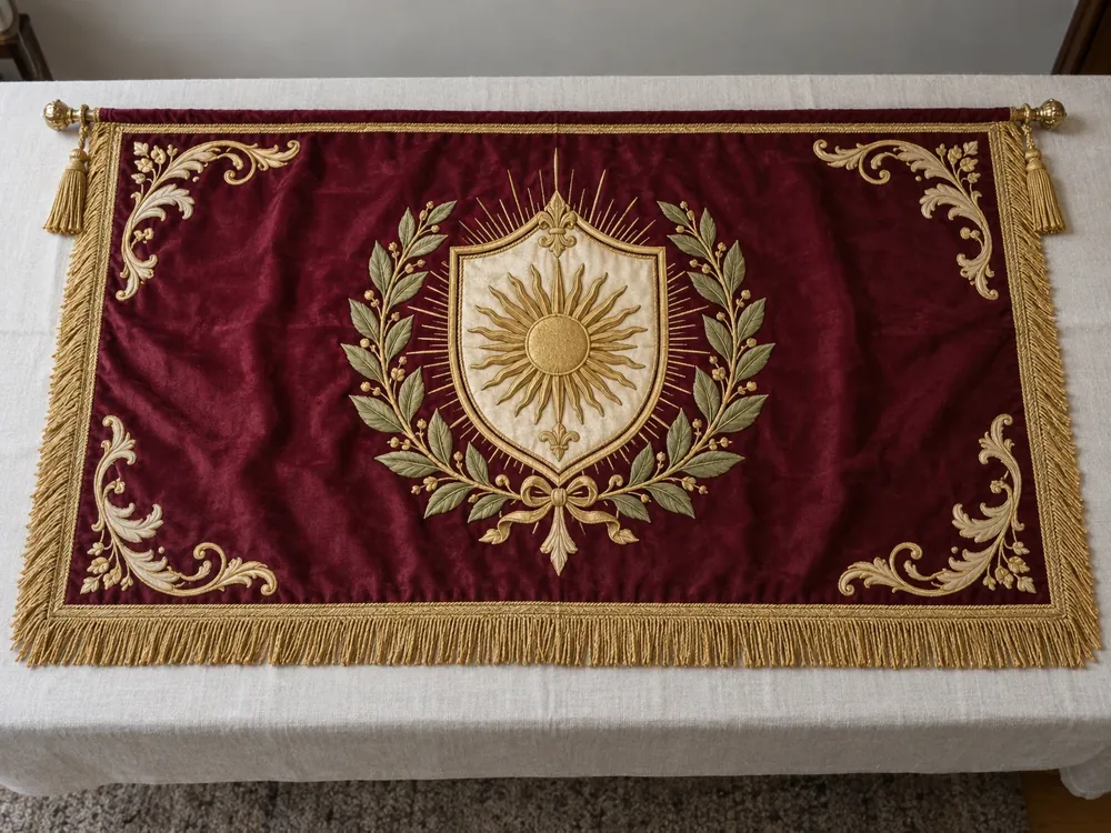 Sunburst Shield Parade Banner