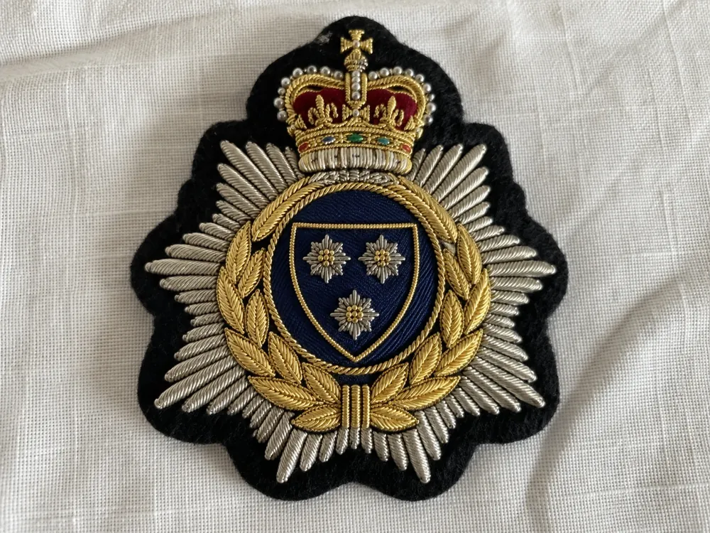 Police Chief Crowned Cap Crest