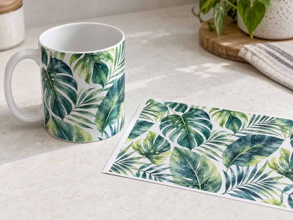 Tropical Leaf Sublimation Mug