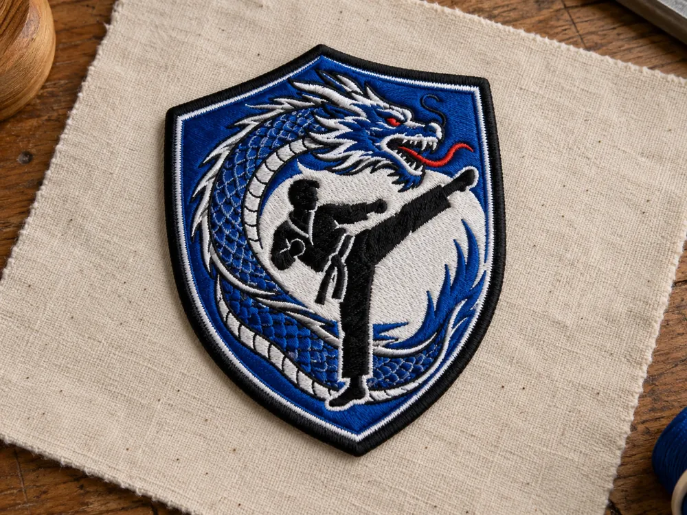 Taekwondo Dragon Kick Crest